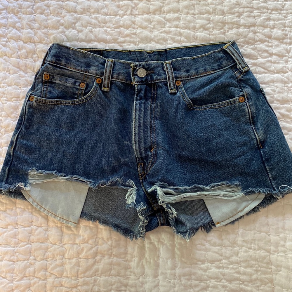 Levi’s Vintage distressed denim short